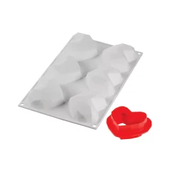 AMORINI ORIGAMI 110 - STAMPO IN SILICONE 74X83 H 35 MM + CUTTER