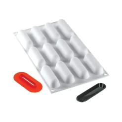 FINGERS 30 - STAMPO IN SILICONE 80X22 H 22 MM + CUTTER + 12 VASSOI