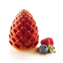 FORESTA & ANANAS 110 - STAMPO IN SILICONE ø60 H 73 MM + SUPPORTO IN PLASTICA