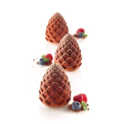 FORESTA & ANANAS 110 - STAMPO IN SILICONE ø60 H 73 MM + SUPPORTO IN PLASTICA