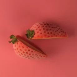 FRAGOLA120 - STAMPO IN SILICONE 60X77 H54 MM + SUPPORTO IN PLASTICA