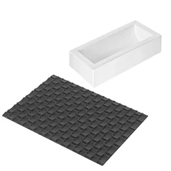 KIT BÛCHE VIENNA02 - STAMPO IN SILICONE 250X90 H 70 MM