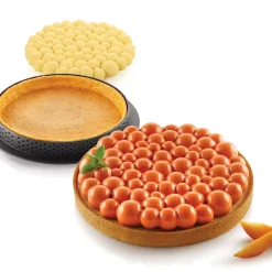 KIT TARTE RING BUBBLE ø190 MM - SET STAMPO IN SILICONE ø170 MM + ANELLO