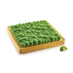 KIT TARTE RING BUBBLE 200x200 MM - SET STAMPO IN SILICONE 175X175 MM + ANELLO