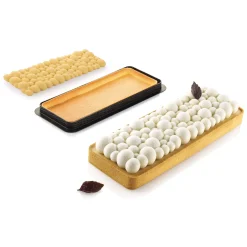 KIT TARTE RING BUBBLE 265X105 MM - SET STAMPO IN SILICONE 250X85 MM + ANELLO
