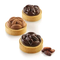 KIT TARTE RING COCOA ø70 MM - SET STAMPO IN SILICONE ø61.5 MM + 8 ANELLI