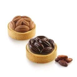 KIT TARTE RING COCOA ø70 MM - SET STAMPO IN SILICONE ø61.5 MM + 8 ANELLI