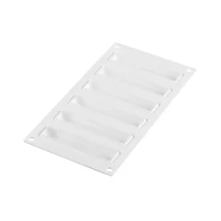 KIT TARTE RING RECTANGULAR 120x35 MM - SET STAMPO IN SILICONE 107X23 + 6 ANELLI