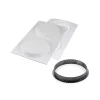 KIT TARTE RING ROUND ø120 MM - SET 2 STAMPI IN SILICONE ø105 MM + 4 ANELLI