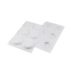 KIT TARTE RING ROUND ø80 MM - SET STAMPO IN SILICONE ø67 MM + 6 ANELLI