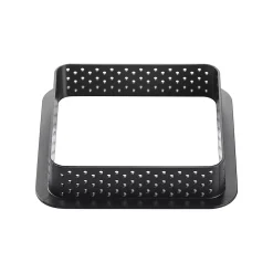 KIT TARTE RING SQUARE 80X80 MM - SET STAMPO IN SILICONE 67X67 MM + 6 ANELLI