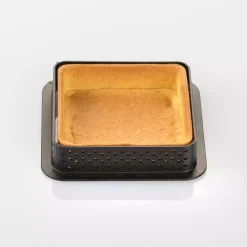KIT TARTE RING SQUARE 80X80 MM - SET STAMPO IN SILICONE 67X67 MM + 6 ANELLI