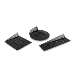 SET 100 COMPOSTABLE BLACK TRAYS - RECTANGLE 140X40 MM