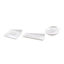 SET 100 WHITE TRAYS - RECTANGLE 140X40 MM