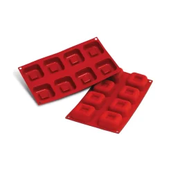 SF082 - STAMPO IN SILICONE N.8 BIG SQUARE SAVARIN 62,5X62,5 H 25 MM