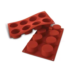 SF028 - STAMPO IN SILICONE N.8 CYLINDERS ø60 H 35 MM