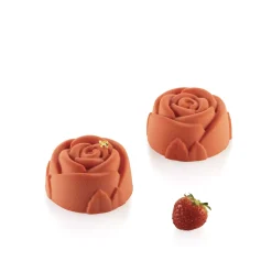 SF077 - STAMPO IN SILICONE N.6 ROSE ø76 H 40 MM