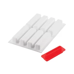 STRIPE ECLAIR 95 - SILICONE MOULD N.8 130X28 H 28MM + CUTTER