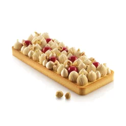 TARTE RING RECTANGULAR - 265X105 H 20 MM ANELLO MICROFORATO