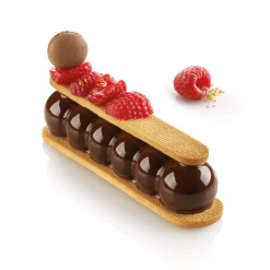 TRUFFLE ECLAIR 75 - SILICONE MOULD N.8 130x31 h28 MM + CUTTER